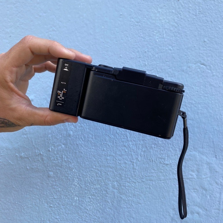 Back Of An Olympus XA2 Film Camera